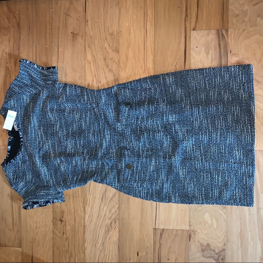 Fringe Tweed Shift Dress- Ann Taylor LOFT - Picture 4 of 6
